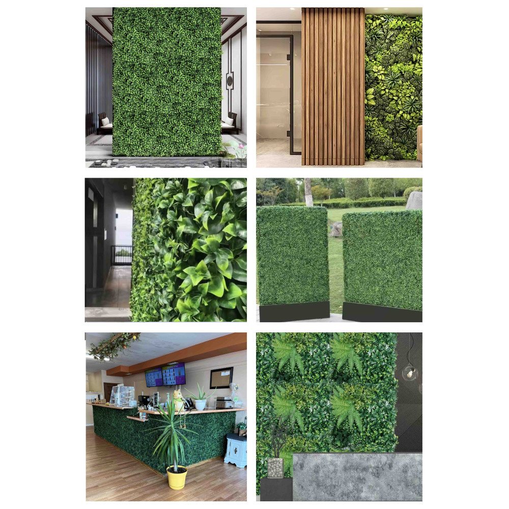Decorative Artificial Leaf Fake Wall Hedge for Indoor and Outdoor Ornamental Walls and Balconies Peru