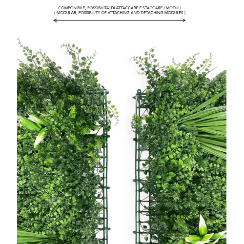 Haie murale artificielle artificielle décorative avec des feuilles pour les murs et les balcons ornementales pour l’intérieur et