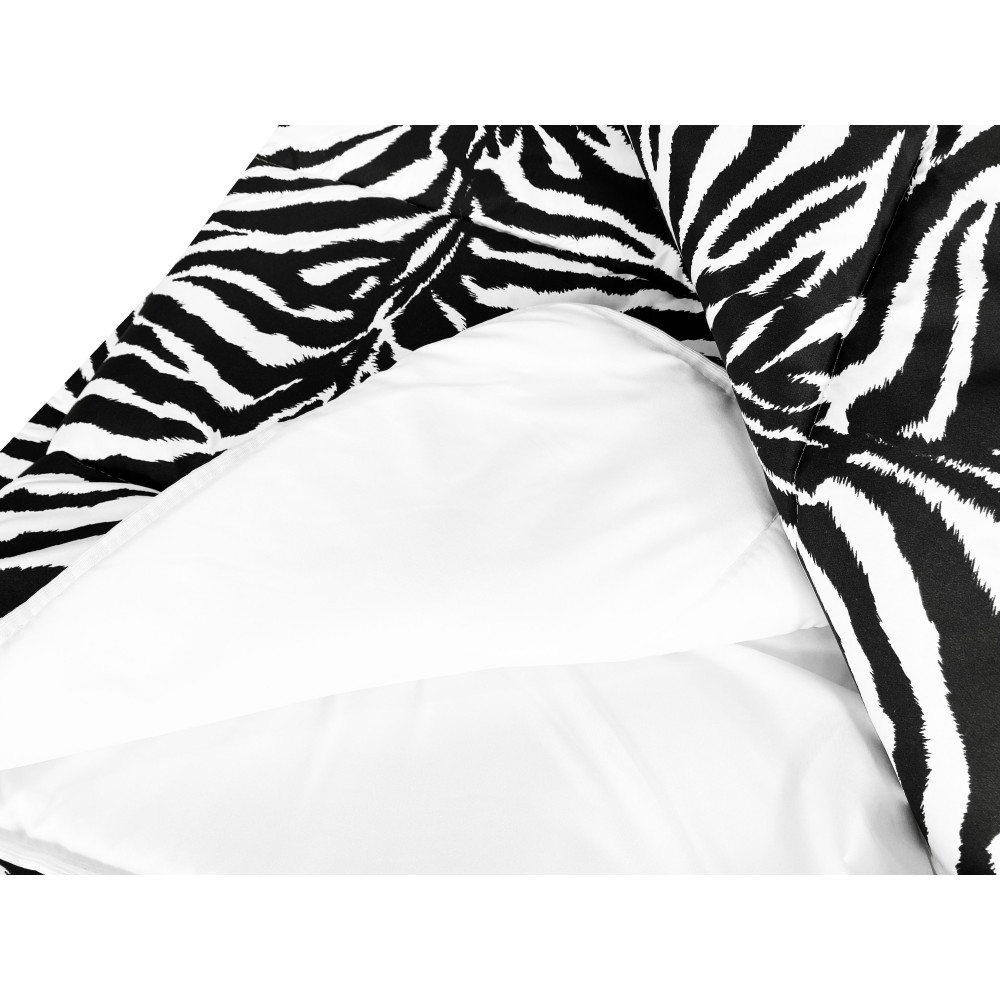Couvre-lit matelassé ZEBRA BOW © NOIR ET BLANC Made in Italy