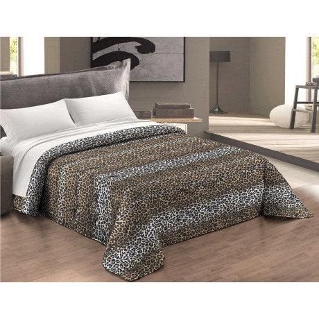 Couette léopard pour lit simple, queen size et double