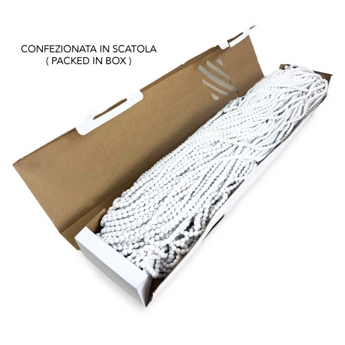 Mariel © SOFT BEADED TENT en Tissu Doux Anti insectes anti-bruit Fils GLACE BLANCHE