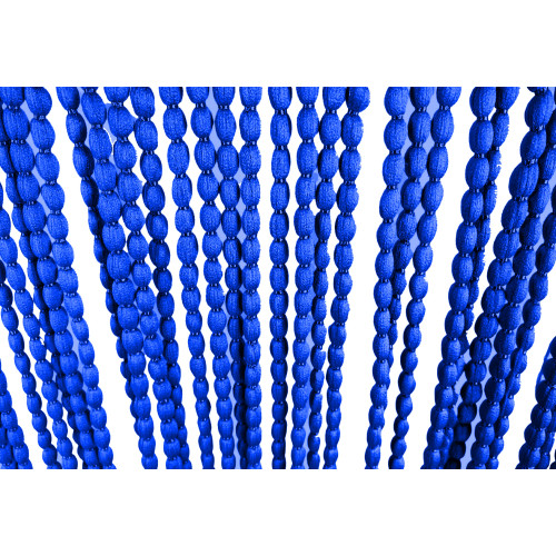 RIDEAU PERLÉ DOUX MARIEL © en tissu doux anti-bruit anti-bruit insectes avec fils BLEU