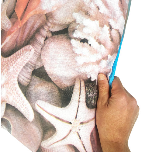 SET BEDSPREAD SHEET digital print BEACH and SEA bedspread with 2 DOUBLE KEEP bag