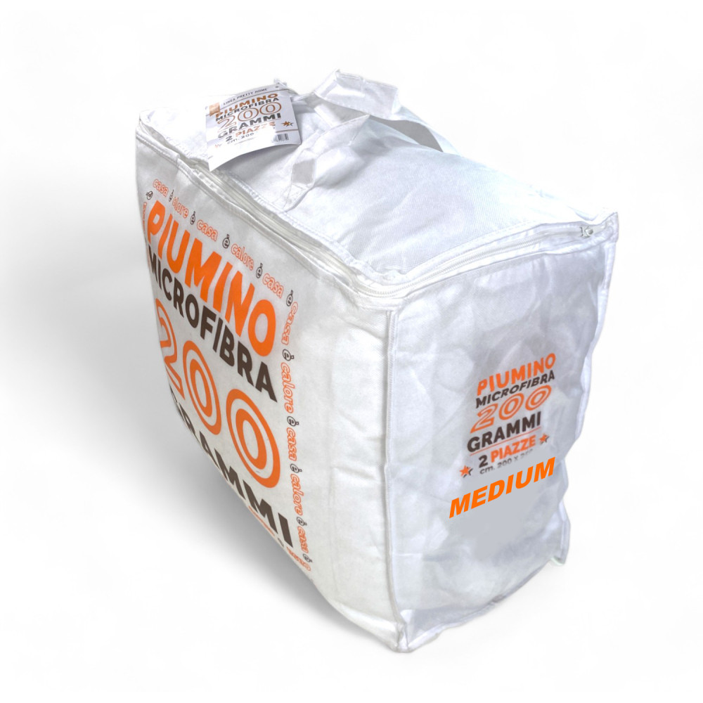 BLANCO Cama Sintética Plumón Medio Peso gr./m². 200 gramos de peso medio