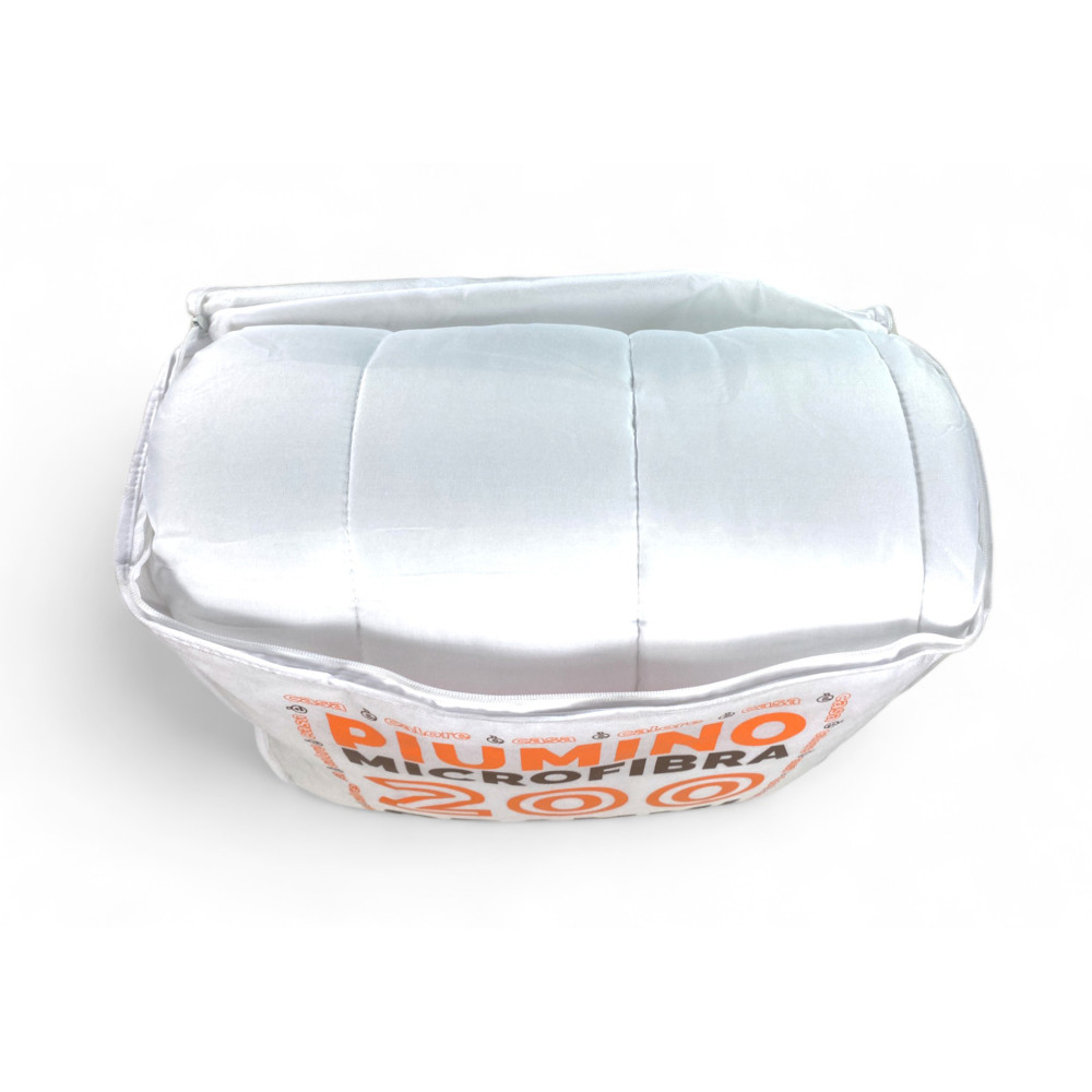 PIUMINO Letto Sintetico BIANCO Mezzo Peso gr./mq. 200 Grammi Peso Medio