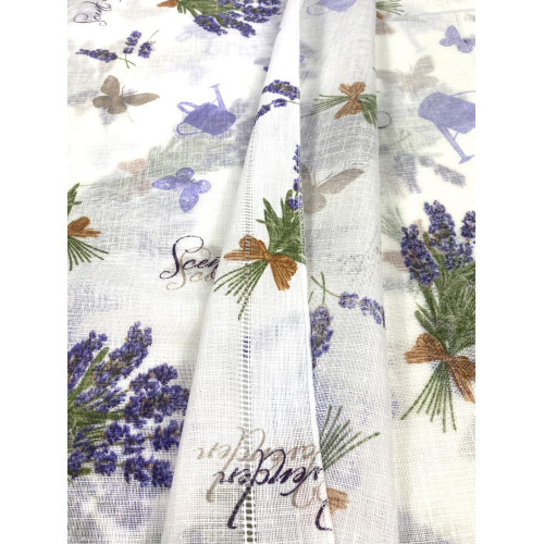 Pair of LAVENDER glass curtain cm. 60 from Window and Door