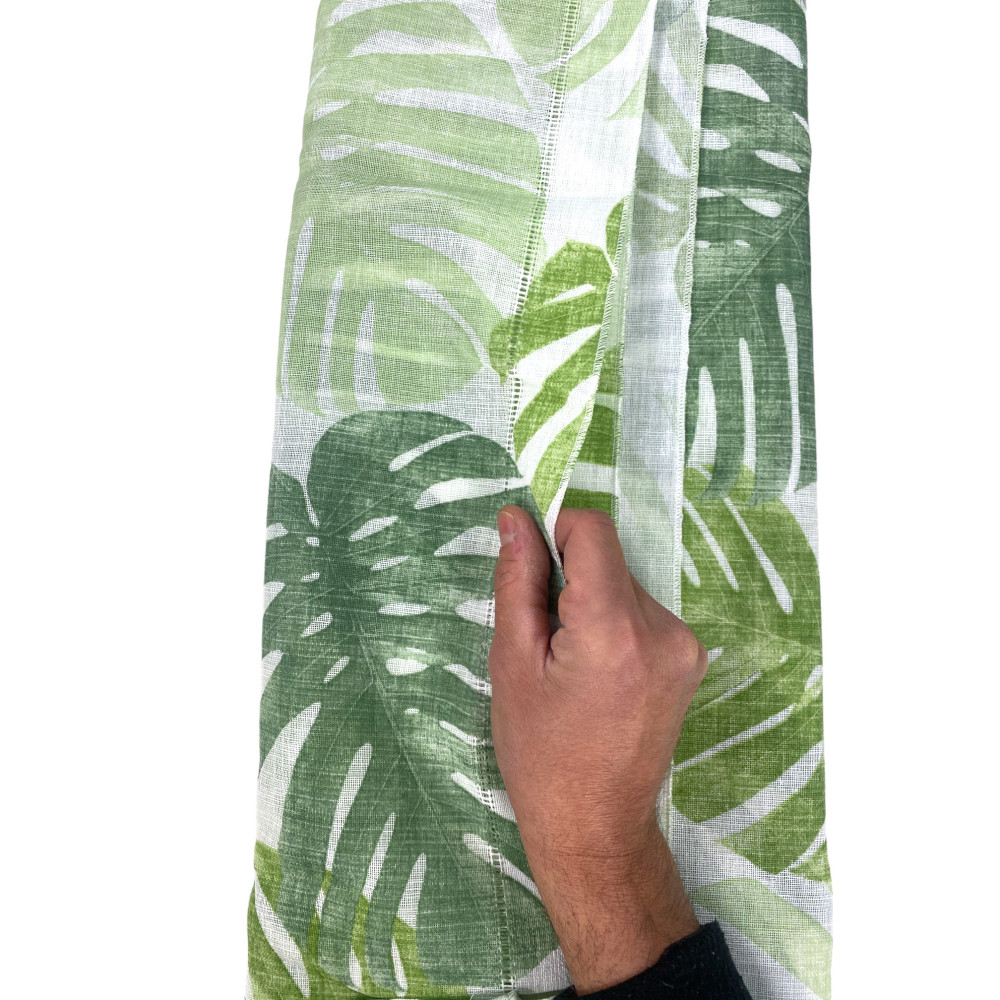 Paire de rideaux en verre GREEN LEAF large cm. 60 de Fenêtre et porte