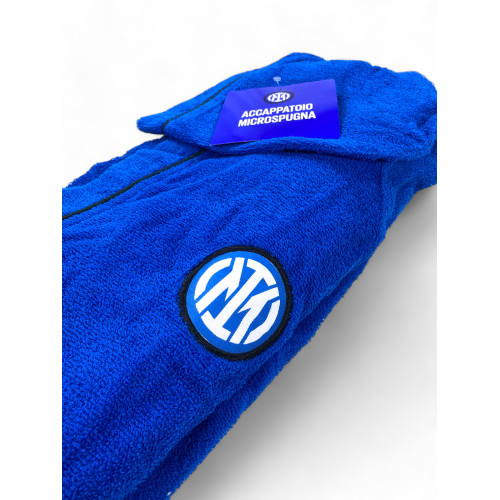 F.C. INTER PEIGNOIR Adulte ORIGINAL En COTON Microéponge Avec Sac À Dos De Piscine