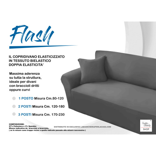 FLASH CREAM Sofabezug High Fit Stretch