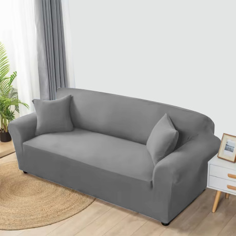 copri divano elasticizzato grigio