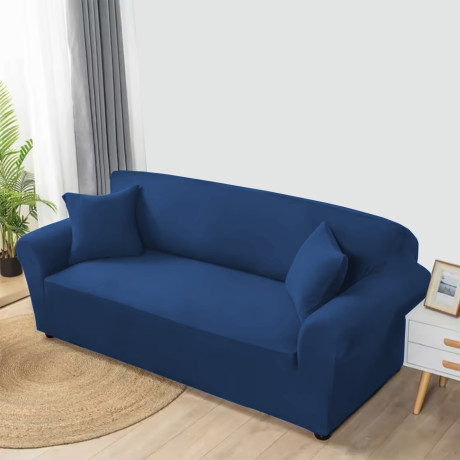copri divano aderente nella colorazione blu