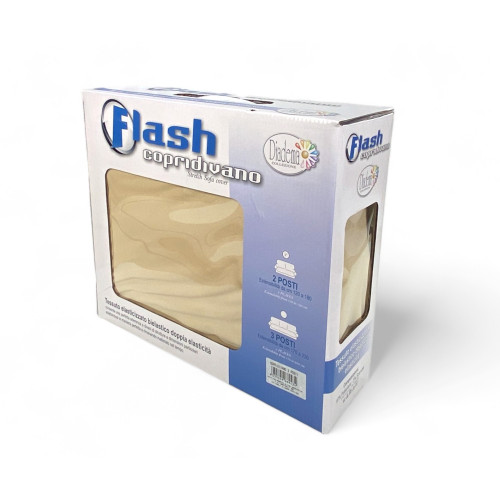 FLASH CREAM Sofa Cover High Fit Stretch