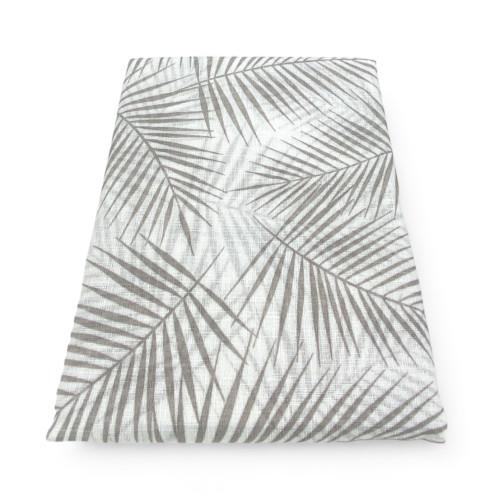 Par de cortinas de cristal FOGLIA STYLE BEIGE cm. 60 de la ventana y la puerta