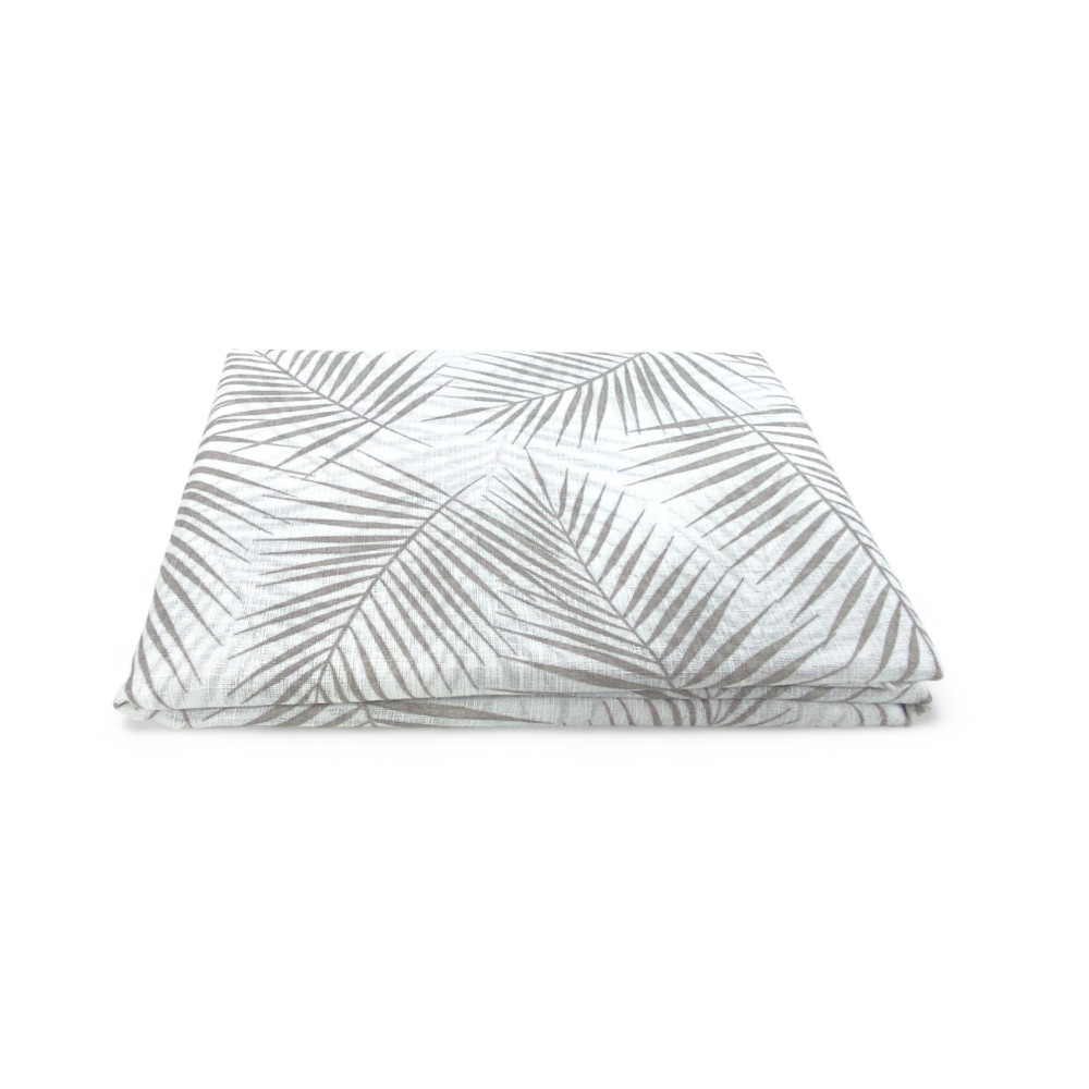 Par de cortinas de cristal FOGLIA STYLE BEIGE cm. 60 de la ventana y la puerta