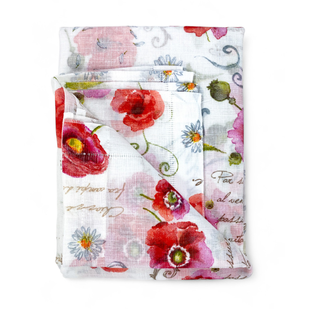 Pair of POPPIES glass curtain cm wide. 60 from Window and Door