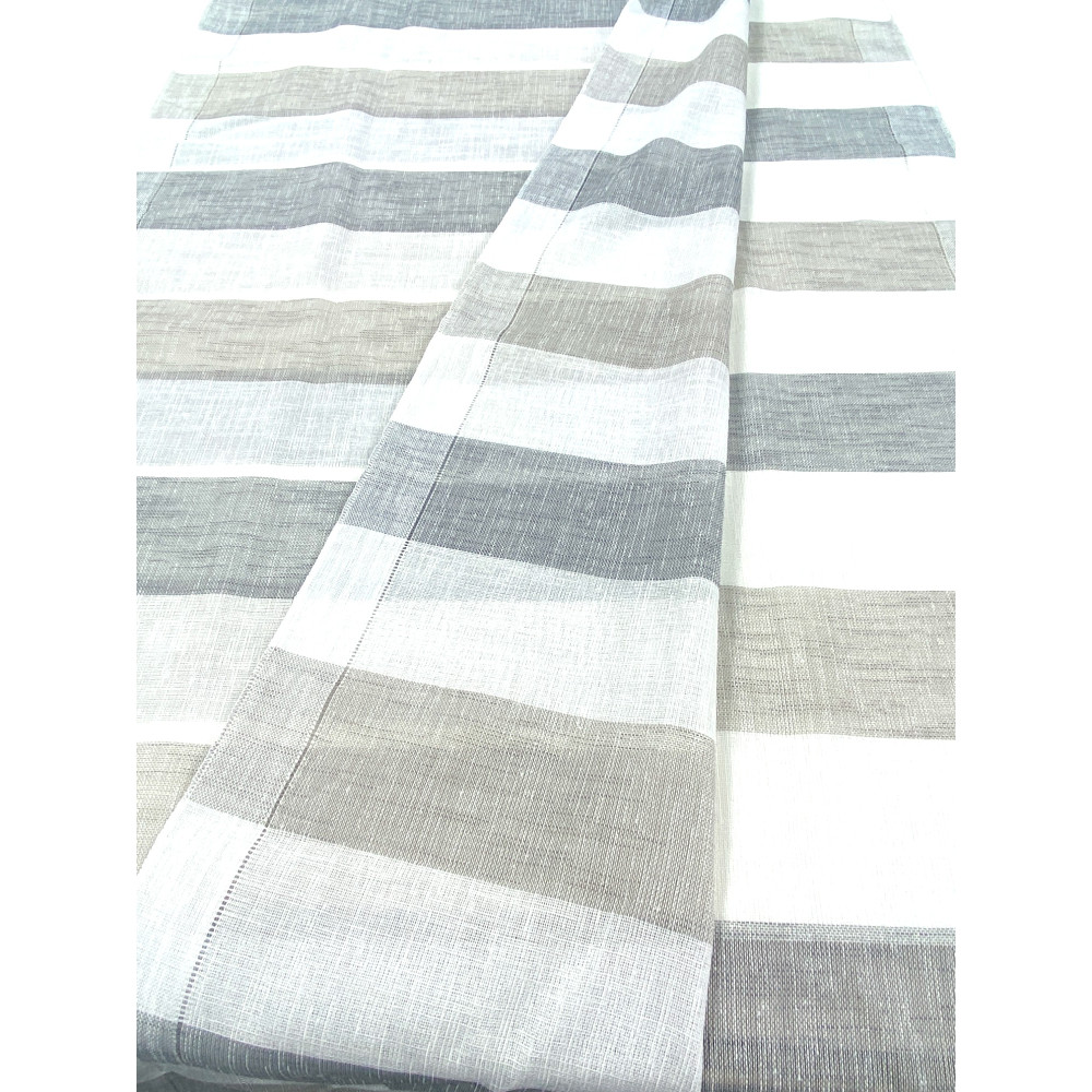 PAIR OF MODERN GLASS curtain 45 or 60 or 85 wide RIGONE Grey and Dove Grey