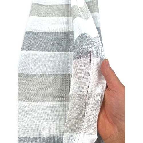 PAR DE CORTINAS DE VIDRIO MODERNO de 45 o 60 u 85 de ancho Gris RIGO y Gris Tórtola