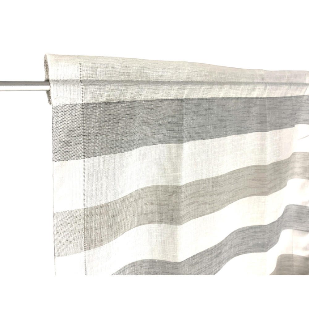 PAR DE CORTINAS DE VIDRIO MODERNO de 45 o 60 u 85 de ancho Gris RIGO y Gris Tórtola