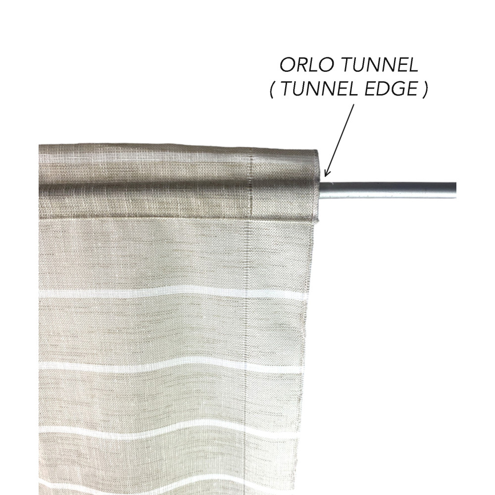 COPPIA tendina VETRO MODERNA larga 45 o 60 o 85 RIGHINE Beige