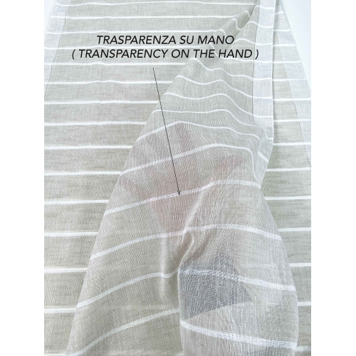 COPPIA tendina VETRO MODERNA larga 45 o 60 o 85 RIGHINE Beige