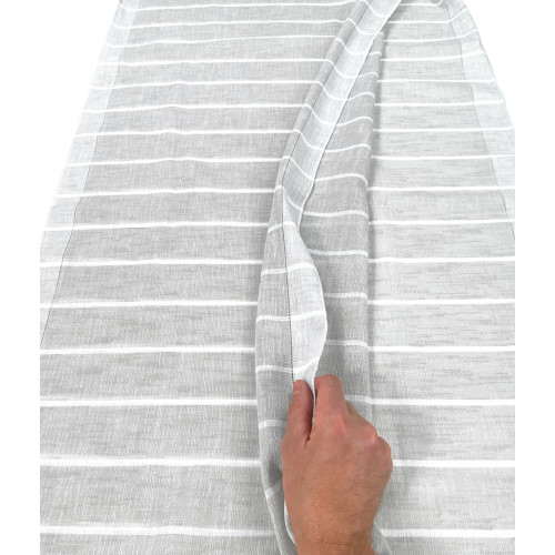 PAIRE DE RIDEAUX MODERN GLASS 45 ou 60 ou 85 RIGHINE Gris