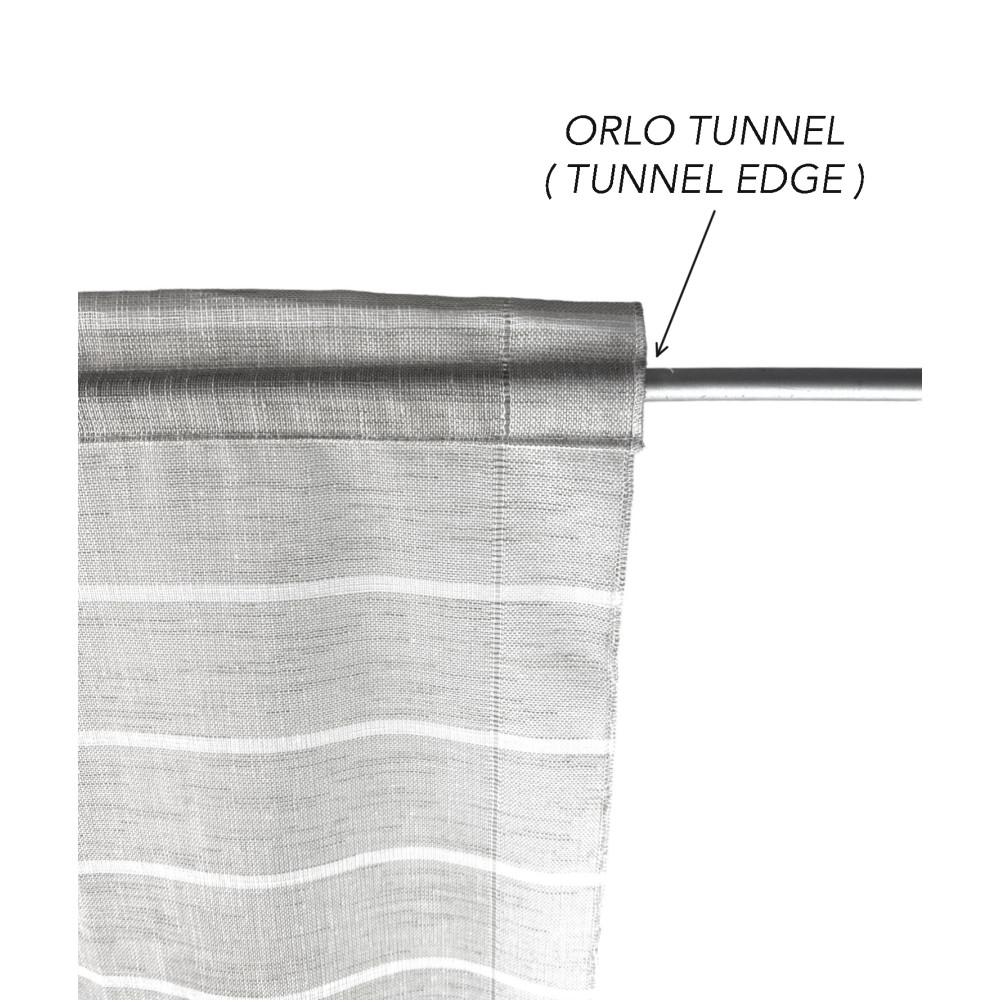 PAIRE DE RIDEAUX MODERN GLASS 45 ou 60 ou 85 RIGHINE Gris