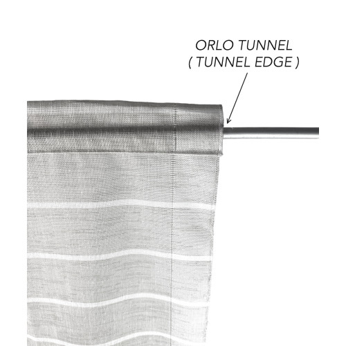 PAIRE DE RIDEAUX MODERN GLASS 45 ou 60 ou 85 RIGHINE Gris