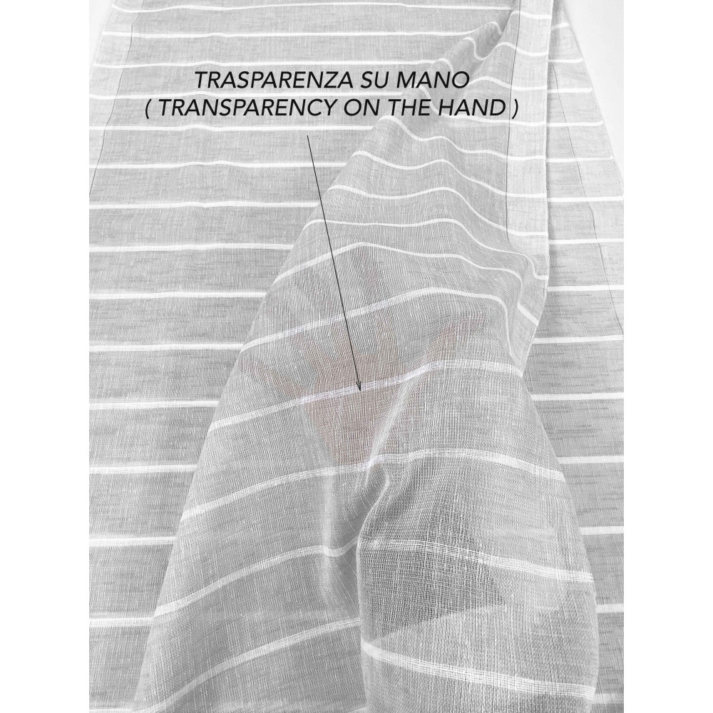 PAR DE VIDRIO MODERNO cortina 45 o 60 u 85 rayas anchas Gris