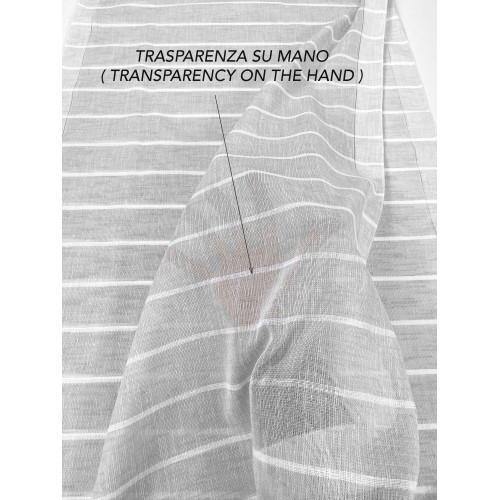 COPPIA tendina VETRO MODERNA larga 45 o 60 o 85 RIGHINE Grigio