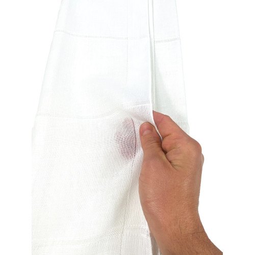 PAR DE CORTINAS DE CRISTAL MODERNAS de 45 o 60 u 85 de ancho Ajour White