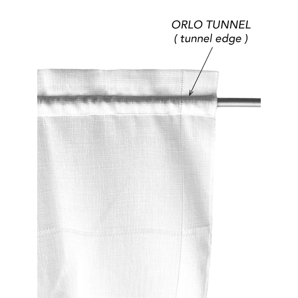 PAR DE CORTINAS DE CRISTAL MODERNAS de 45 o 60 u 85 de ancho Ajour White