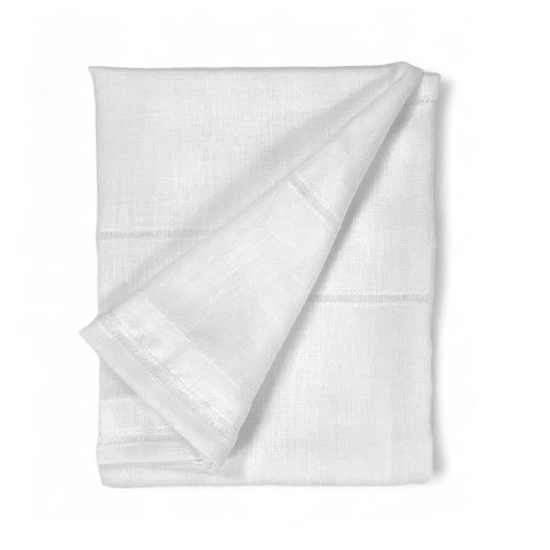 PAIRE de rideaux MODERNES en VERRE 45 ou 60 ou 85 de large Ajour Blanc