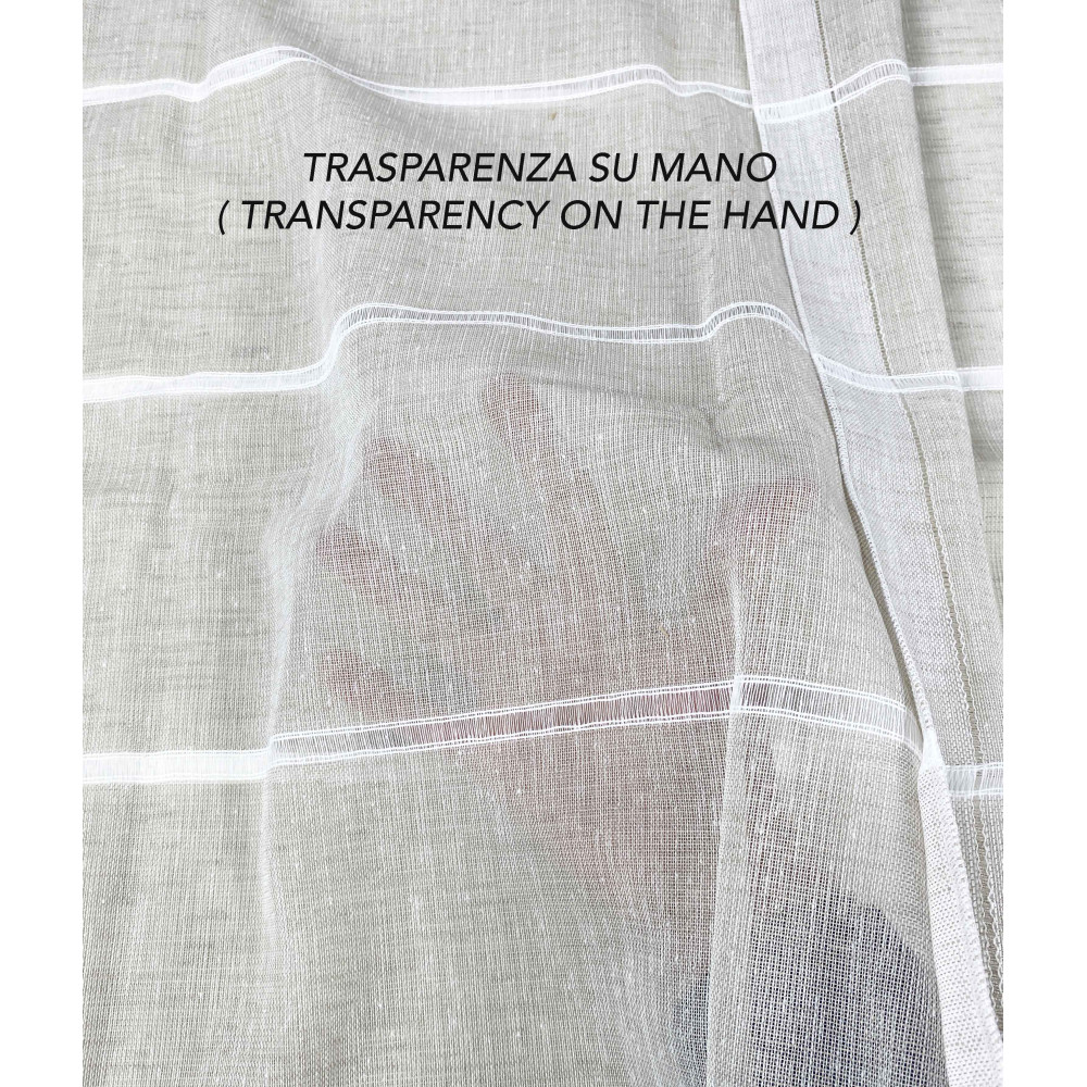 PAAR MODERNE GLASVORHÄNGE 45 oder 60 oder 85 breit Ajour Beige