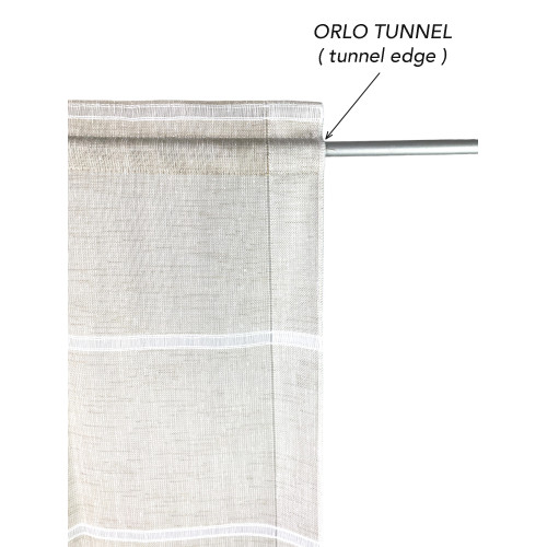 COPPIA tendina VETRO MODERNA larga 45 o 60 o 85 Ajour Beige
