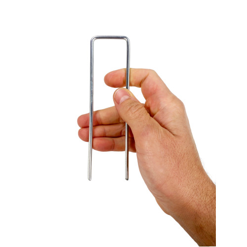 UGO Mehrzweck-Heringe aus verzinktem Stahl U-Form für Kunstrasen- und Mulchplanen