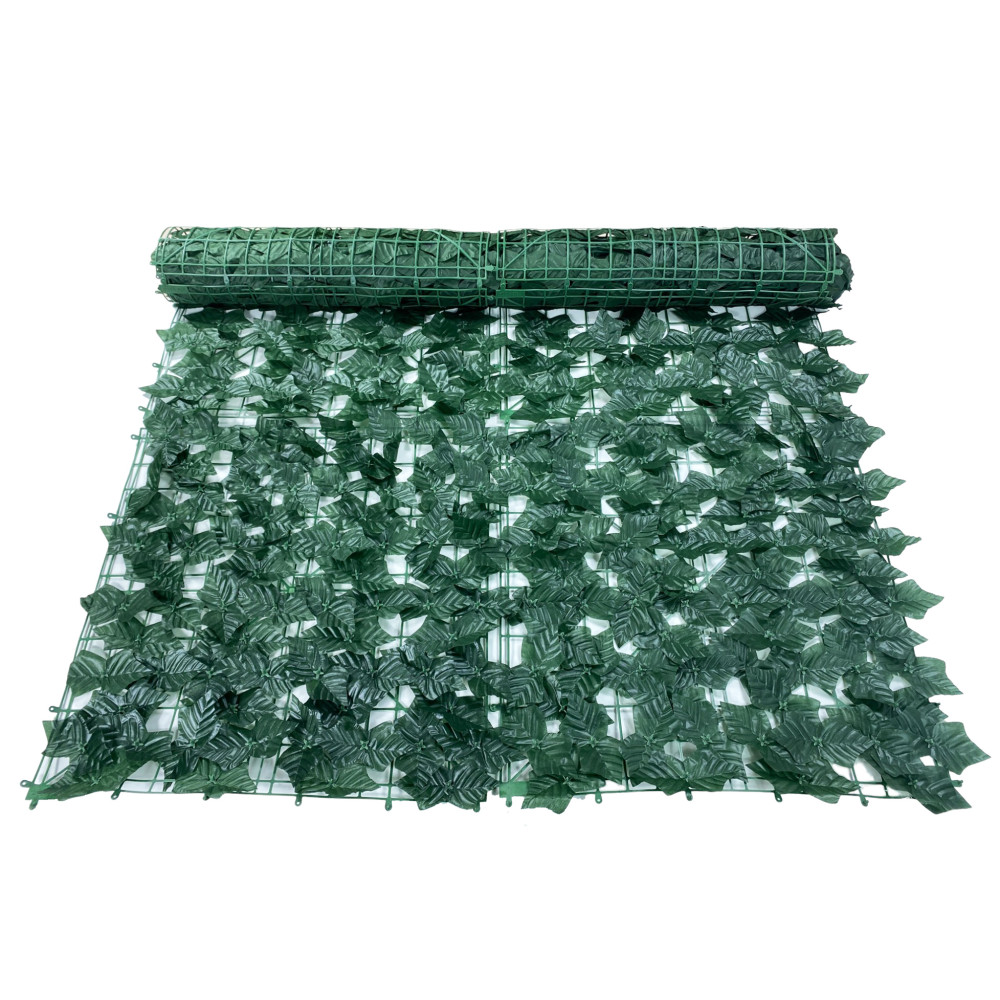 HEDGE Privacy Leaf Ivy Fausse feuille artificielle pour murs et balcons Écran d’intimité ornemental Evergreen