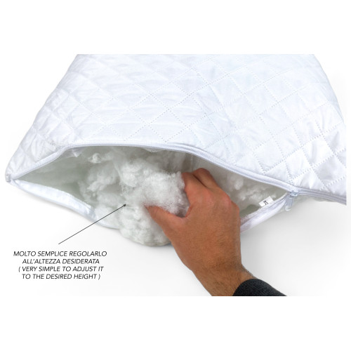 GUANCIALE cuscino UP and DOWN Regolabile in altezza Made in Italy