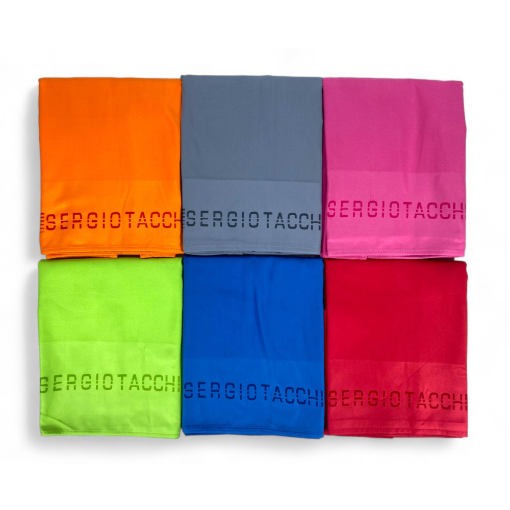 SERVIETTE DE PLAGE en MICROFIBRE très douce de couleur unie GRANDE TAILLE économise de l’espace SERGIO TACCHINI