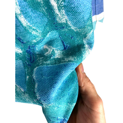 TOALLA DE PLAYA fouta CORALES Plántulas TAMAÑO Grande CM.100X200 con mochila Playa KEEP CALM