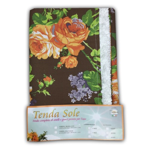 TENTE DE SOLEIL D’EXTÉRIEUR Jardin BALCON Fleur MARRON Emballé