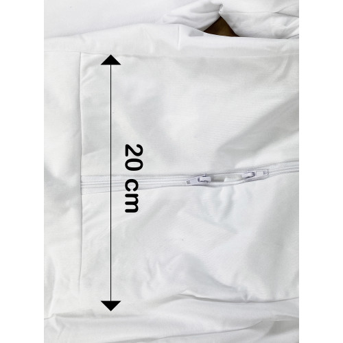 Funda de colchón impermeable integral con sensor de cremallera