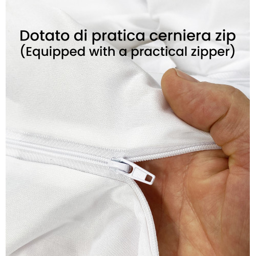 Funda de colchón impermeable integral con sensor de cremallera