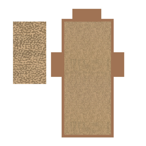 Telo lettino mare in microfibra con tasche e cuscino gonfiabile fantasia boy beige TEDDY MISURA cm. 80 X 190