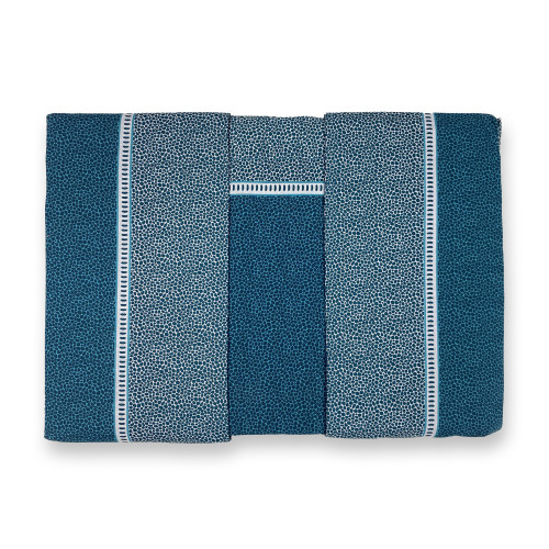 Double Cotton Sheets MAXI Tex Family - Modern Design "Time" Petrol Color