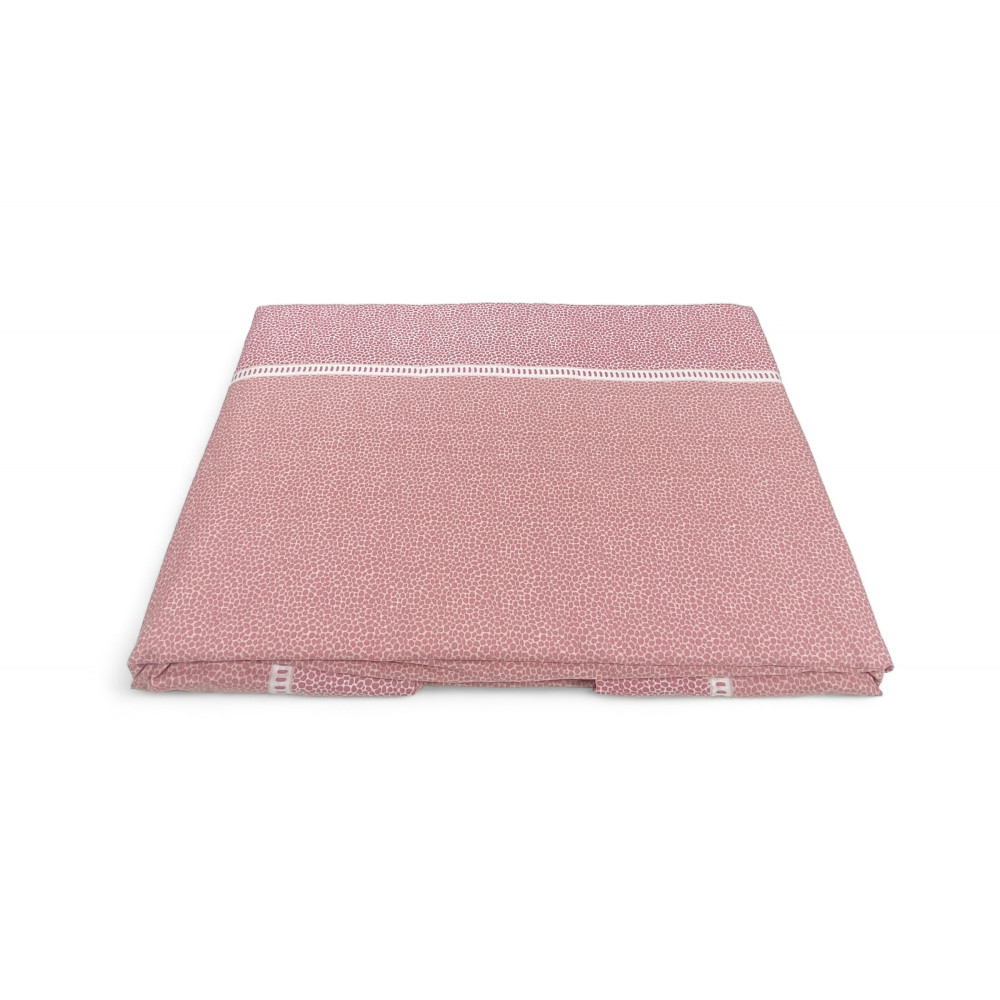 Lenzuola Matrimoniali Cotone Completo MAXI Tex Family - Design Moderno "Time" Colore Rosa