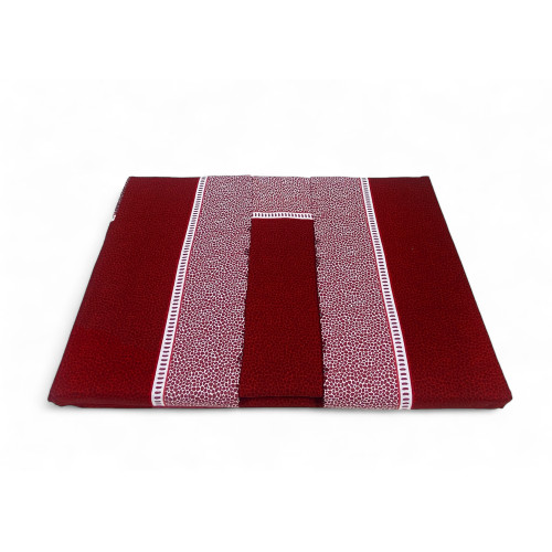 Doppelte Baumwollbettwäsche MAXI Tex Family - Modernes Design "Time" Bordeaux Farbe