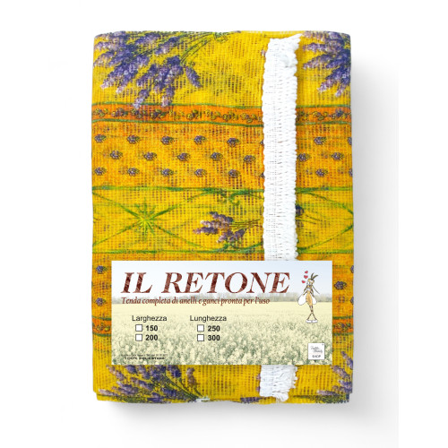 Ventana de mosquitera con cortina de exterior Retone, cortina de mosquitera puerta francesa con anillos de jardín, color Lavanda