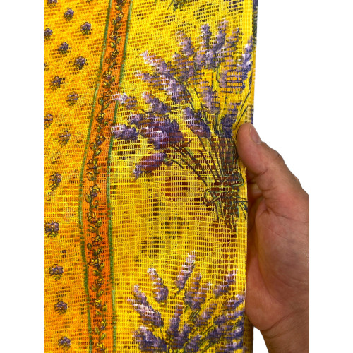 Ventana de mosquitera con cortina de exterior Retone, cortina de mosquitera puerta francesa con anillos de jardín, color Lavanda