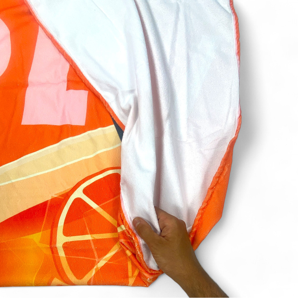 Toalla de Playa Grande Spritz 90x170 cm, Toalla de Playa en Soft Terry, Toalla de Playa Original para Hombre y Mujer