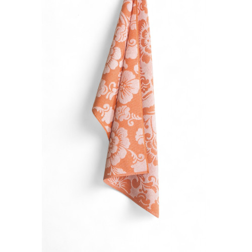 Set Asciugamani Bagno in Cotone 60x100 e 40x60 Flowers, 6 Pezzi, 350 gr/mq, Colori Pastello, Made in Italy, Assorbenti e Morbidi